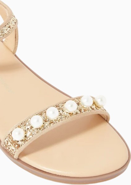 Çocuk Fleur Simli Sandalet, Işıltılı Yazlık & Özel Gün Ayakkabısı modelleri