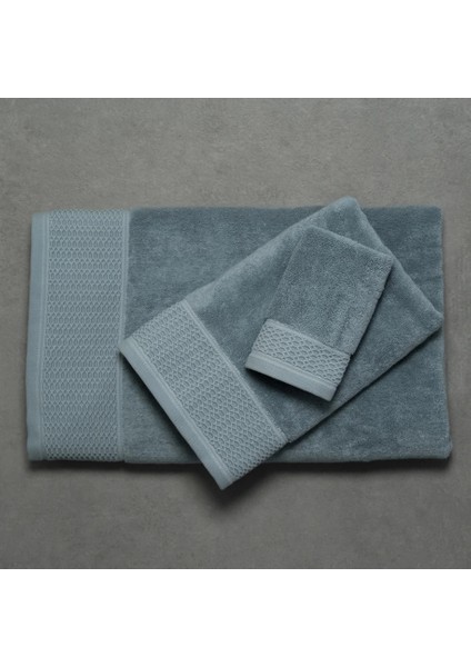 Poppy Penye Pamuk Yüz Havlusu Mavi 50X90 cm fırsatları