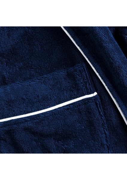 Pansy Pima Pamuk Unisex Bornoz Lacivert modelleri