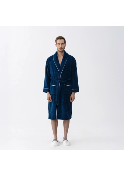 Pansy Pima Pamuk Unisex Bornoz Lacivert fırsatları