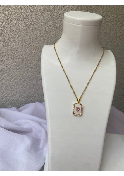 Pembe Kalpli Pinterest Sanat Kolye fırsatları