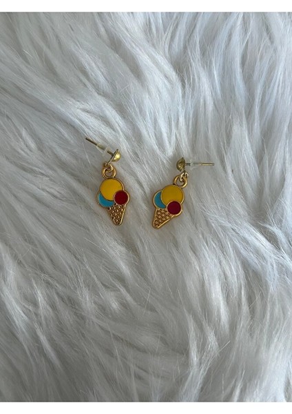 Küçük Kiraz, Çilek ve Dondurma Küpe, Çivili Küpe, Çocuk Küpe, 3'lü Küpe fiyatları