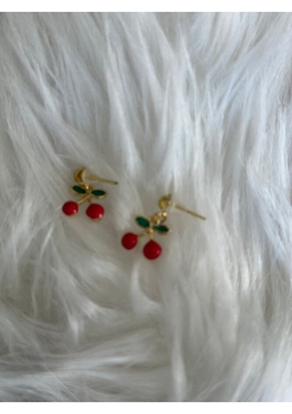 Küçük Kiraz, Çilek ve Dondurma Küpe, Çivili Küpe, Çocuk Küpe, 3'lü Küpe fırsatları