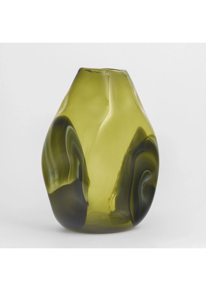 Rubus Yeşil Degrade Cam Vazo 25X19X32 cm fırsatları