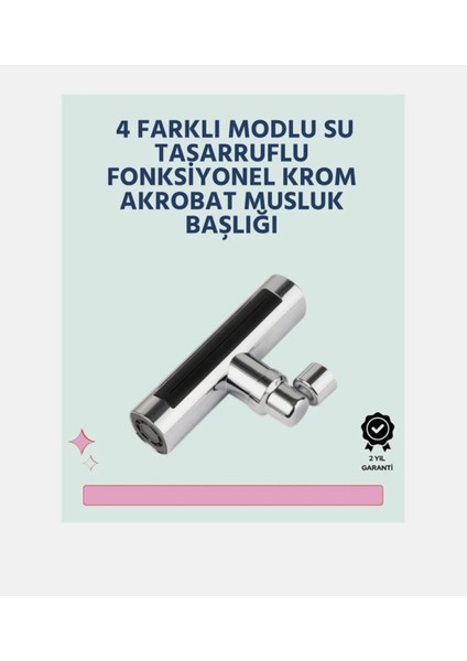 4 Modlu 360 Derece Dönebilen Şelale Basınçlı Su Tasarruflu Fiskiye Musluk Lavabo Batarya Başlığı,ucu fırsatları