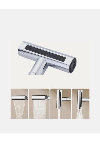 4 Modlu 360 Derece Dönebilen Şelale Basınçlı Su Tasarruflu Fiskiye Musluk Lavabo Batarya Başlığı,ucu indirimleri