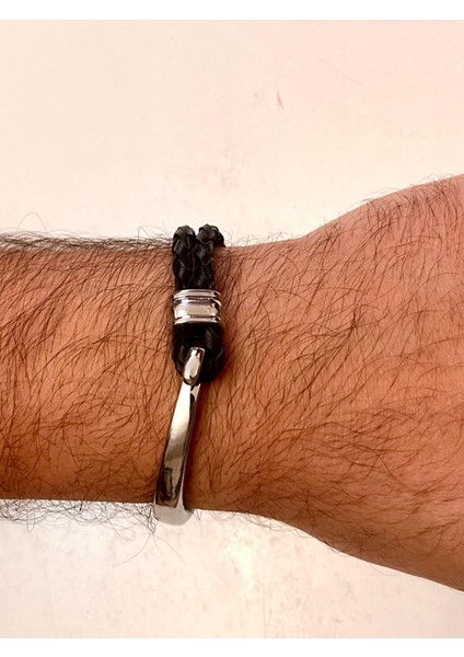 Deri&krom Kombin Erkek Bileklik Net 22CM (Türk El Üretimi) fiyatları