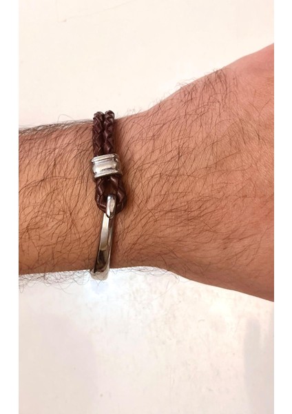 Deri&krom Kombin Erkek Bileklik Net 22CM (Türk El Üretimi) fiyatları