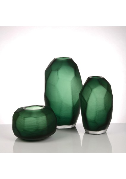 Remy El Yapımı Cam Vazo Yeşil Küçük fiyatları