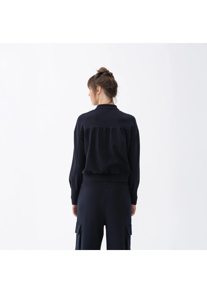 Holly Kadın % 100 Pamuk Bomber Ceket Lacivert indirimleri