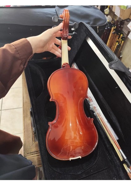 AM22407 Kare Kutu Parlak Keman Seti (Yastık, Susturucu, Akort Cihazı, Tel ,reçine, Keman Metodu) fiyatları