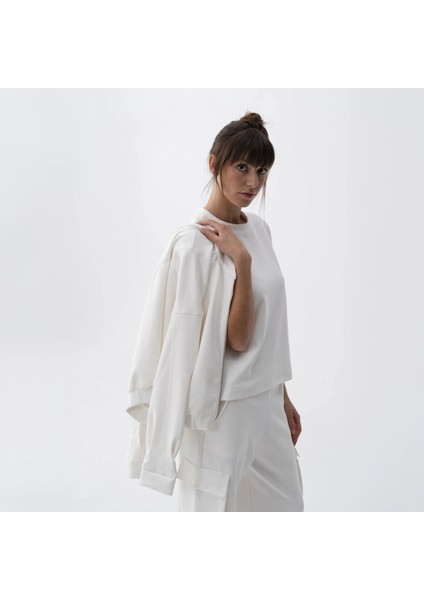 Holly Kadın % 100 Pamuk Kısa Kol Tişört Bej fırsatları