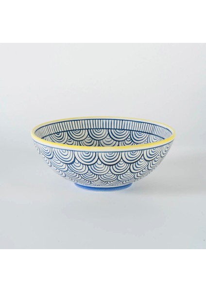 Itzel Desenli Mavi Kase 20 cm modelleri