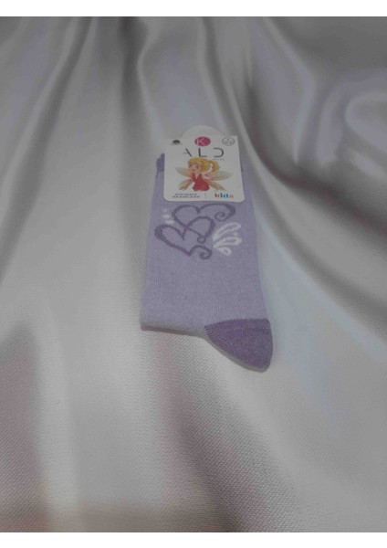 Kız Çocuk Renkli Desenli %80 Pamuk Cotton %15 Polyamide %5 Elastan Dikişsiz Soket Çorap 9-10 yaş fiyatları