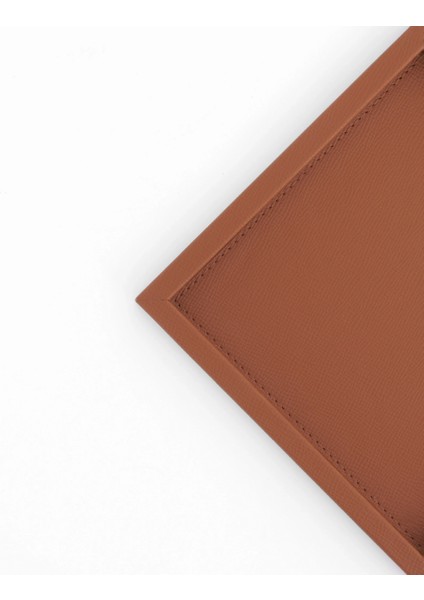 Rita Dekoratif Deri Tepsi Açık Kahverengi 22X22X2,5 cm indirimleri