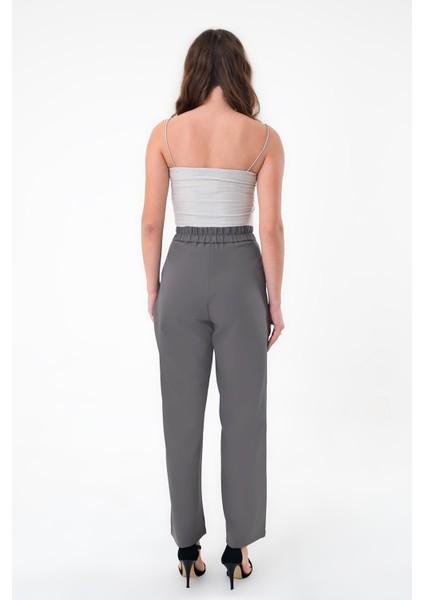 Kadın Antrasit Kore Model Palazzo Pantolon fırsatları