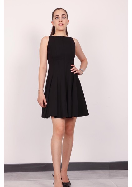 Kadın Siyah Kolsuz Mini Elbise fiyatları