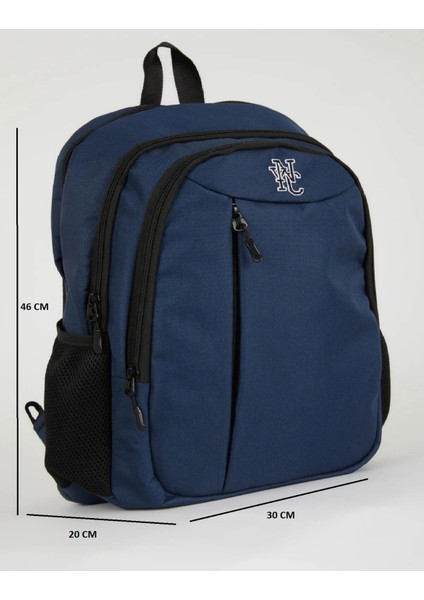 Lacivert Su Geçirmez Sırt Çantası, Dayanıklı ve Şık Tasarım