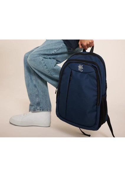 Lacivert Su Geçirmez Sırt Çantası, Dayanıklı ve Şık Tasarım