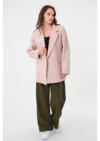 Taş Çift Düğmeli Blazer Ceket indirimleri