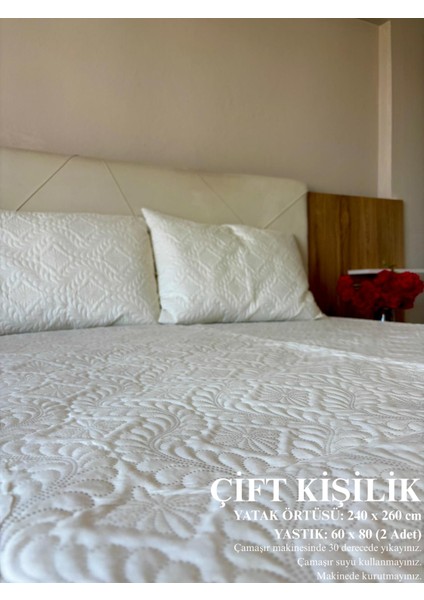 Çift Kişilik Yatak Örtüsü Kapitoneli fiyatları