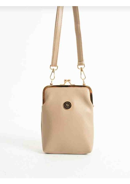 Eflanmoda Sanmorris Gold Aksesuarlı Kadın Çapraz Kullanıma Uygun Bayan Omuz Çantası