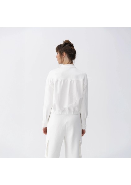 Holly Kadın % 100 Pamuk Bomber Ceket Bej indirimleri