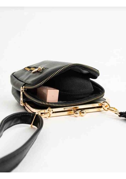 Eflanmoda Sanmorris Gold Aksesuarlı Kadın Çapraz Kullanıma Uygun Bayan Omuz Çantası fiyatları