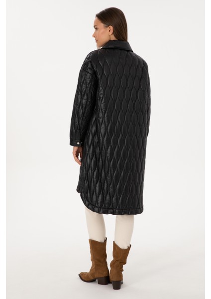 Kadın Siyah Kaban 50308615-VR046 indirimleri