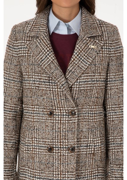 Kadın Kahverengi Kaban 50310312-VR029 indirimleri