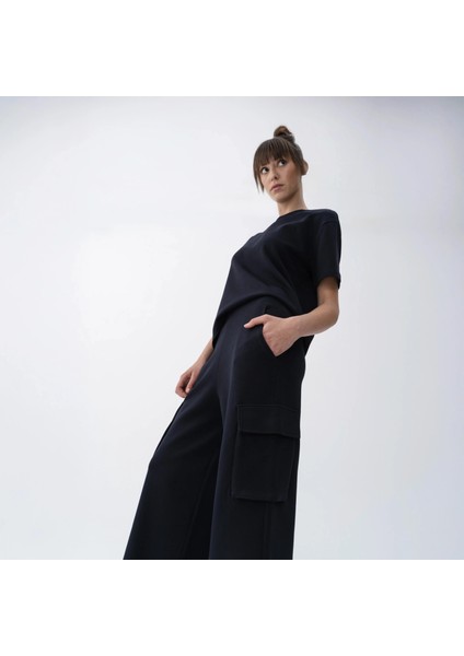 Holly Kadın % 100 Pamuk Kargo Pantolon Lacivert indirimleri