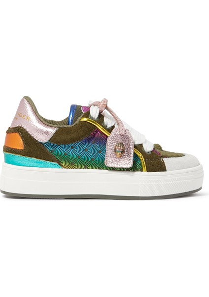 Çocuklar Için Güzel Tasarımlı Sneaker - Açık Yeşil