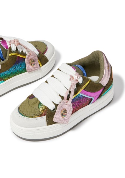 Çocuklar Için Güzel Tasarımlı Sneaker - Açık Yeşil fırsatları