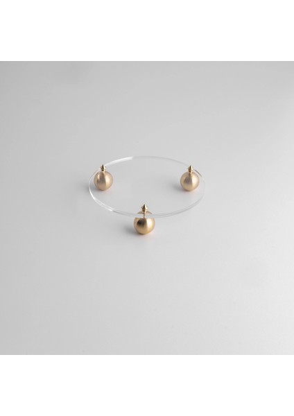 Karis Pirinç Ayaklı Pleksi Jardinyer Şeffaf 20 cm