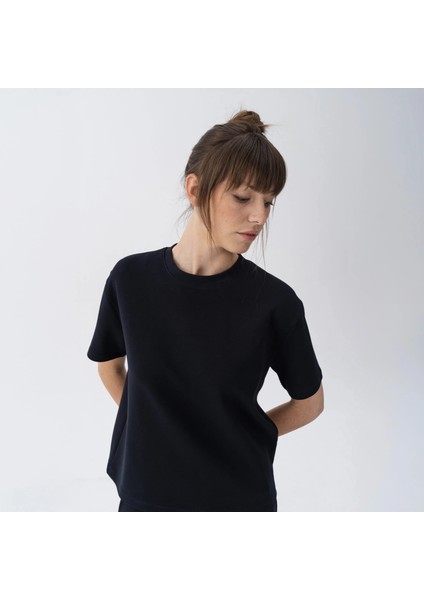 Holly Kadın % 100 Pamuk Kısa Kol Tişört Lacivert fiyatları