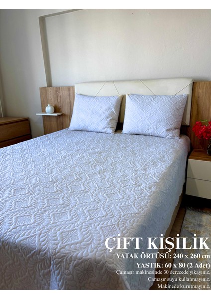 Çift Kişilik Yatak Örtüsü Kapitoneli fiyatları