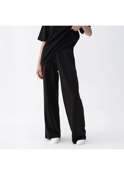 Noa Kadın Modal Wide Leg Pantolon Siyah fiyatları