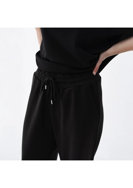 Noa Kadın Modal Wide Leg Pantolon Siyah modelleri