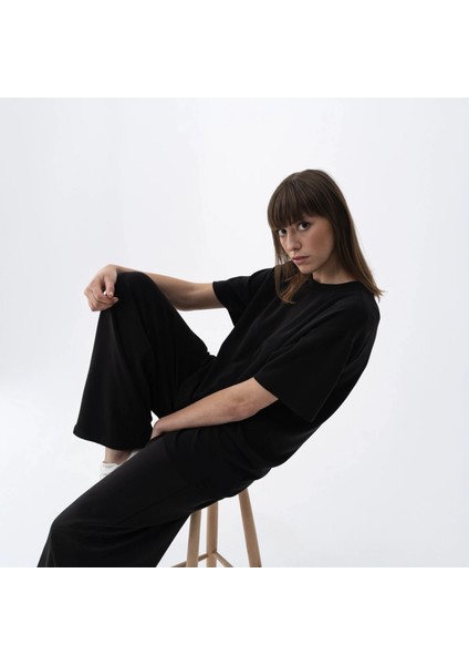 Noa Kadın Modal Wide Leg Pantolon Siyah fırsatları