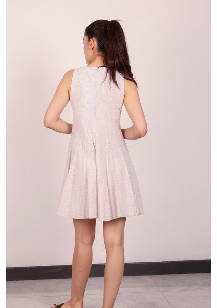 Kadın Taş Kolsuz Mini Elbise fırsatları