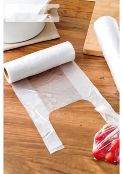 Dayanıklı Orta Boy Rulo Market Poşeti – 200’LÜ, 28X50 Cm, Şeffaf, Dayanıklı ve Gıda ile Temasa Uygun