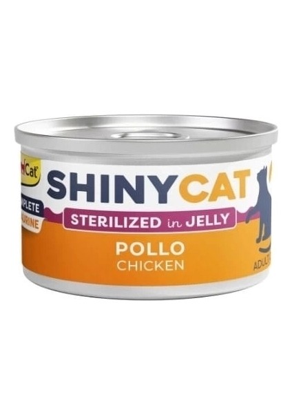 Shinycat Jöle Içinde Tavuklu Kısırlaştırılmış Konserve Kedi Maması 70 gr