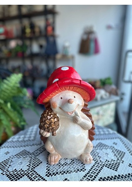 Kozalak Tutan Kirpi, Sevimli Kirpi, Bahçe Dekorasyonu, fiyatları