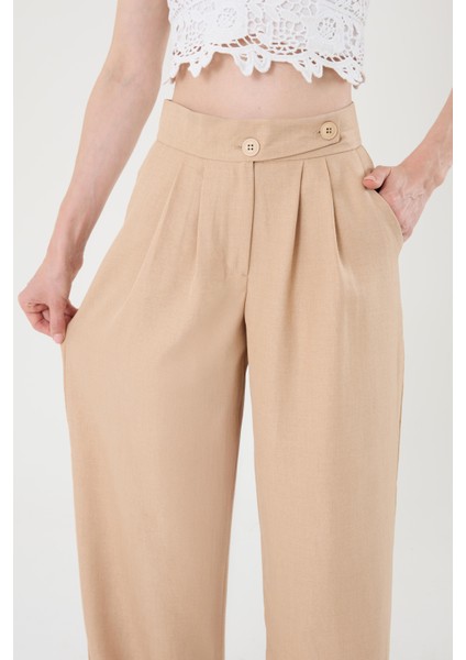 Keten Karışımlı Kore Model Palazzo Pantolon fiyatları