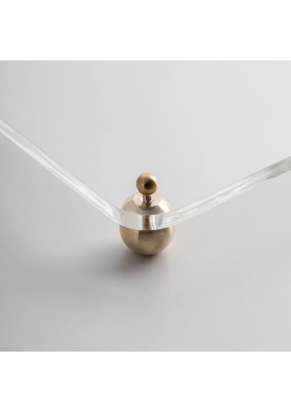 Karis Pirinç Ayaklı Pleksi Jardinyer Şeffaf 40X20 cm fiyatları