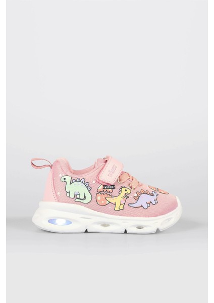 Dino Işıklı Kız Bebek Pudra Spor Ayakkabı fiyatları