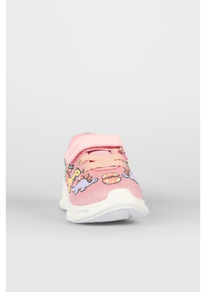 Dino Işıklı Kız Bebek Pudra Spor Ayakkabı