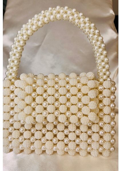 Kadın Abiye Çanta Inci Taşlı Boncuk Elişi Çanta Kristal Beyaz Boncuklu Çanta, Beyaz Inci Boncuklu Çanta Çanta Omuz Çantası, Kristal Çanta, Beyaz Inci Akşam Çantası, Boncuklu Çanta, Gelin Çantası indirimleri