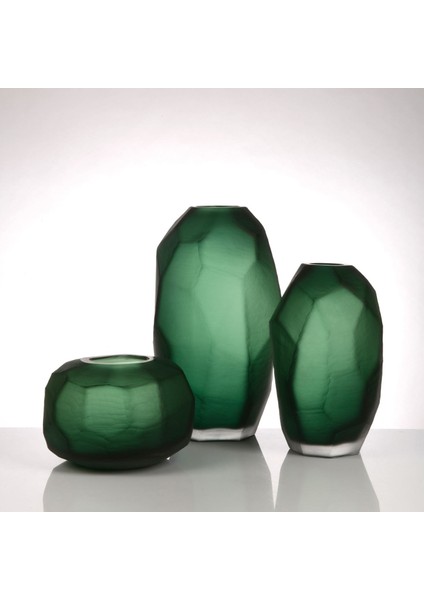 Remy El Yapımı Cam Vazo Yeşil Orta fiyatları