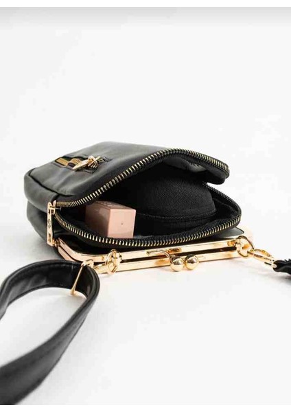 Eflanmoda Sanmorris Gold Aksesuarlı Kadın Çapraz Kullanıma Uygun Bayan Omuz Çantası fırsatları